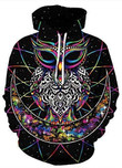 Owl Moon Galaxy Pullover Unisex Hoodie Bt01