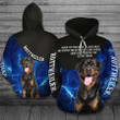 Rottweiler Dog Pullover Unisex Hoodie Bt01