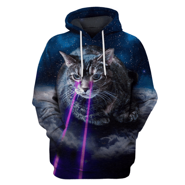 Cat B152 3D Pullover Printed Over Unisex Hoodie