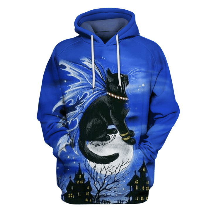 Cat B184 3D Pullover Printed Over Unisex Hoodie