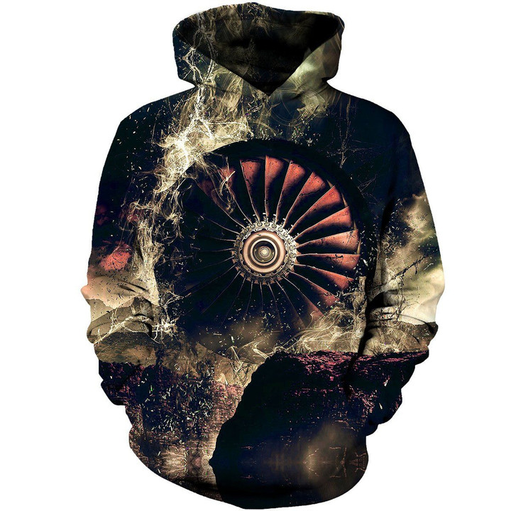 Aircraft Mechanic The King Of Machines Art#1606 3D Pullover Printed Over Unisex Hoodie