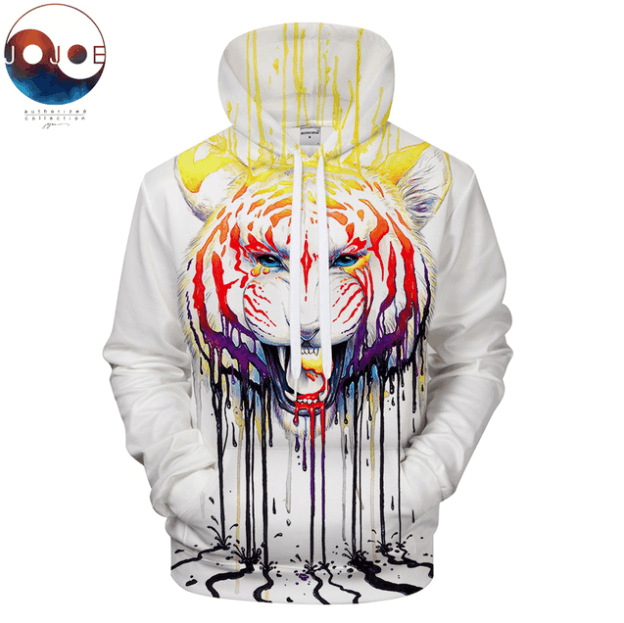 Fading Lion Head Pq 9422 A1367 3D Pullover Printed Over Unisex Hoodie