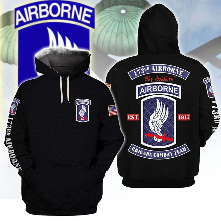 173Rd Airborne Brigade A68 3D Pullover Printed Over Unisex Hoodie