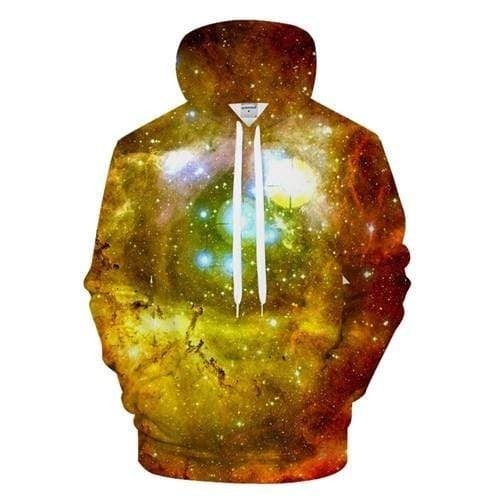 Abstract Colorful Space Galaxy Fantasy Universe B1001 3D Pullover Printed Over Unisex Hoodie