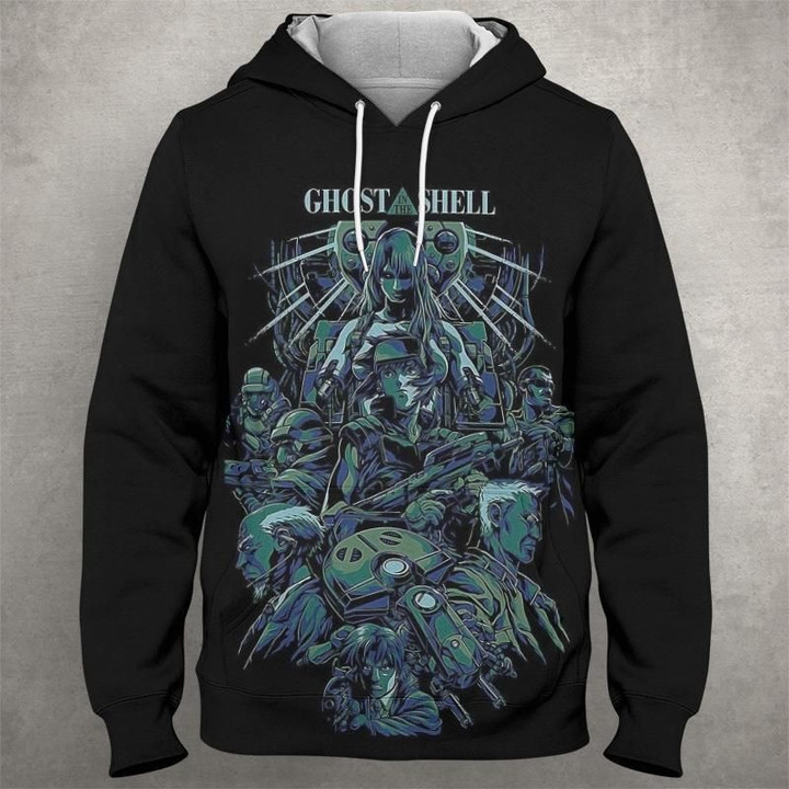 Ghost Of The Shell 0577 A4675 3D Pullover Printed Over Unisex Hoodie