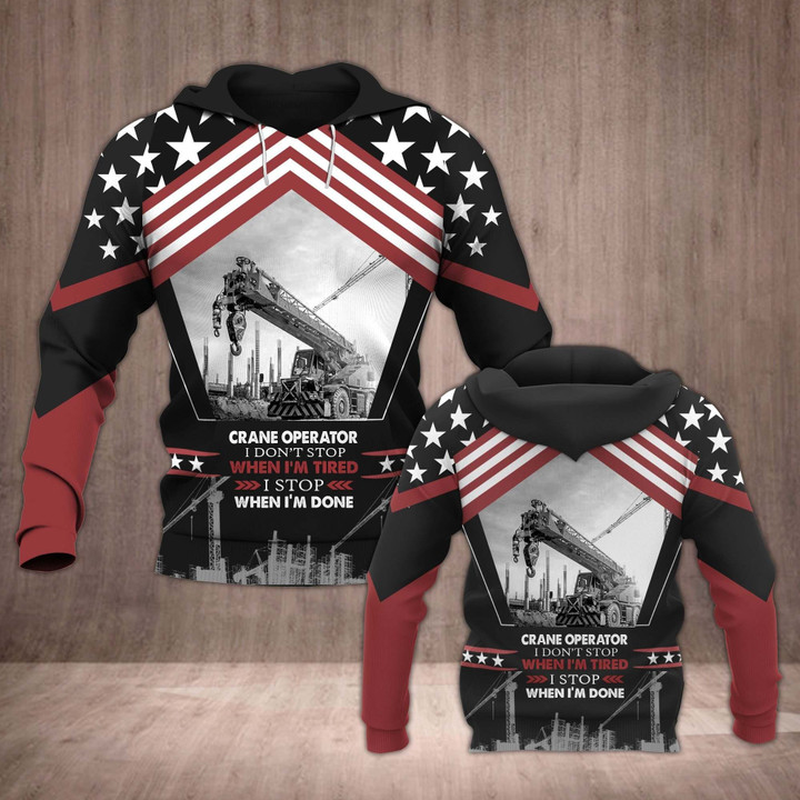 Crane Operator Fhmt B3868 3D Pullover Printed Over Unisex Hoodie