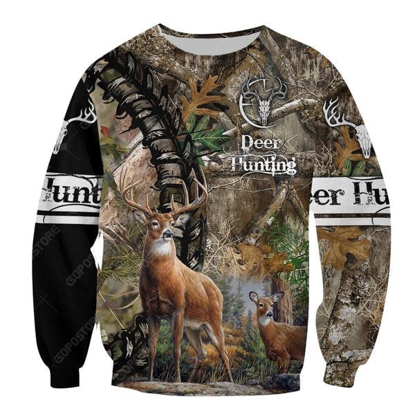 Deer Camo Rope Hunting 3D All Over Print | Hoodie | Unisex | Full Size | Adult | Colorful | Ht4649