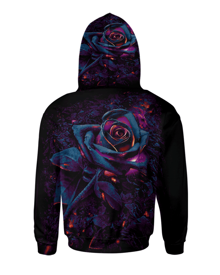 Burning Rose 3D All Over Print Hoodie