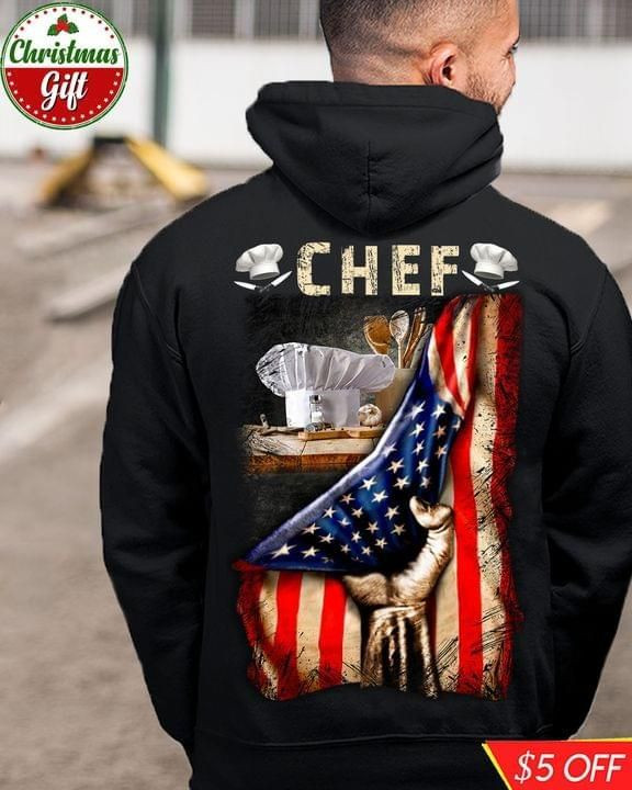 Chief Honoring American Flag Kitchen Tools T Shirt Hoodie Sweater