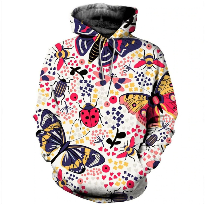 Colorful Butterfly Unisex Hoodie Bt09