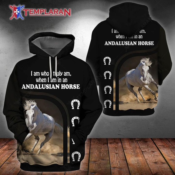 Andalusian Horse Pullover Unisex Hoodie Bt05