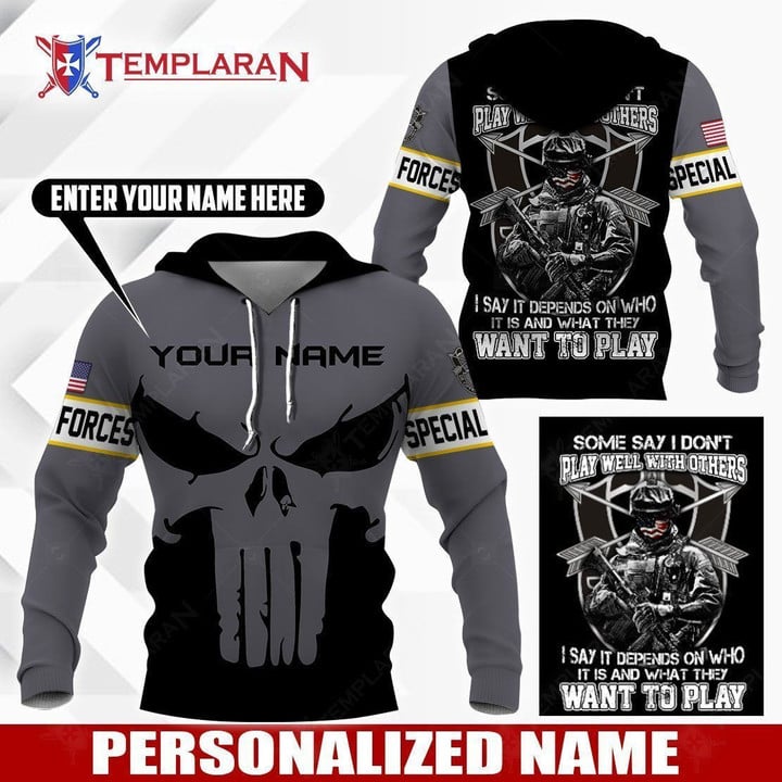Personalized United States Army Special Forces Unisex Hoodie Bt10