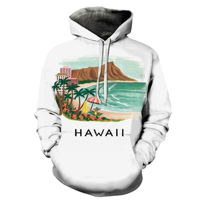 Holiday At Hawaii Beach Hoodie Bt14