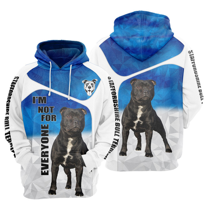 Staffordshire Bull Terrier Hoodies - Staffordshire Bull Terrier Print 3D Hoodie - Staffordshire Terrier Gifts