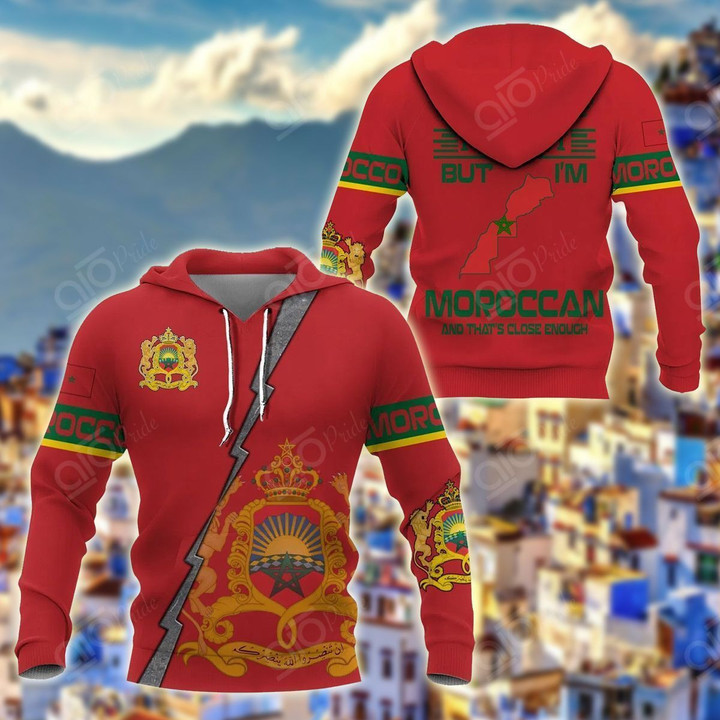 Red Morocco Pullover Unisex Hoodie Bt05