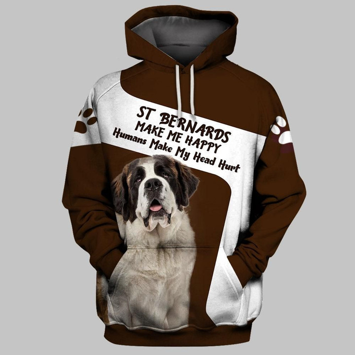 St Bernard Unisex Hoodie Bt10
