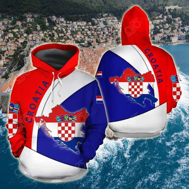 Croatia Symbol Pullover Unisex Hoodie Bt06