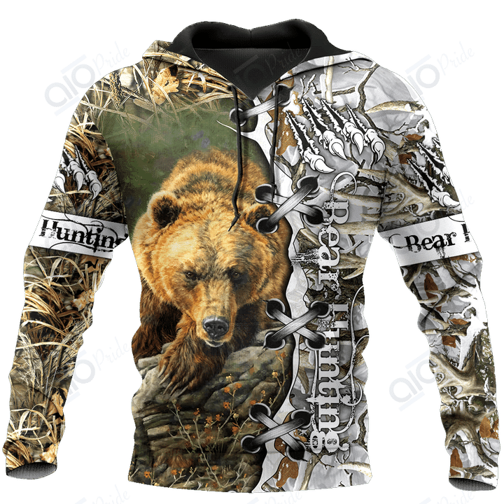 Bear Hunting Camo Ed For Men And Women Pi061203 Pl Unisex Hoodies Bt09