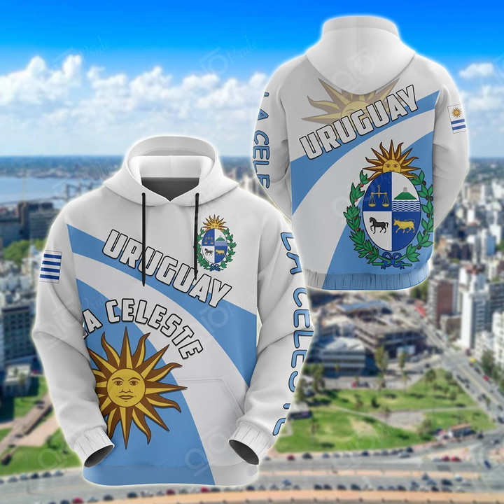 Uruguay La Celeste Football Style Unisex Hoodies Bt09