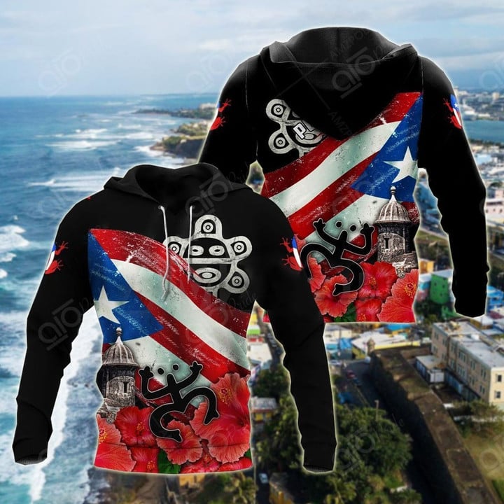 Puerto Rico Symbols V2 Unisex Hoodies Bt07