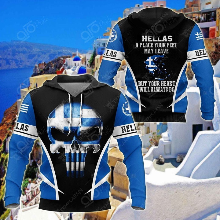Hellas Special Skull Unisex Hoodies Bt02