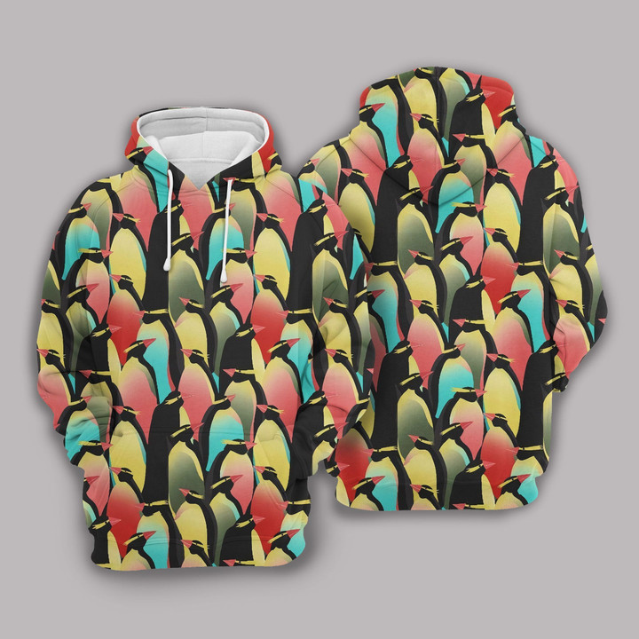 Colorful Penguin Hoodie Bt10