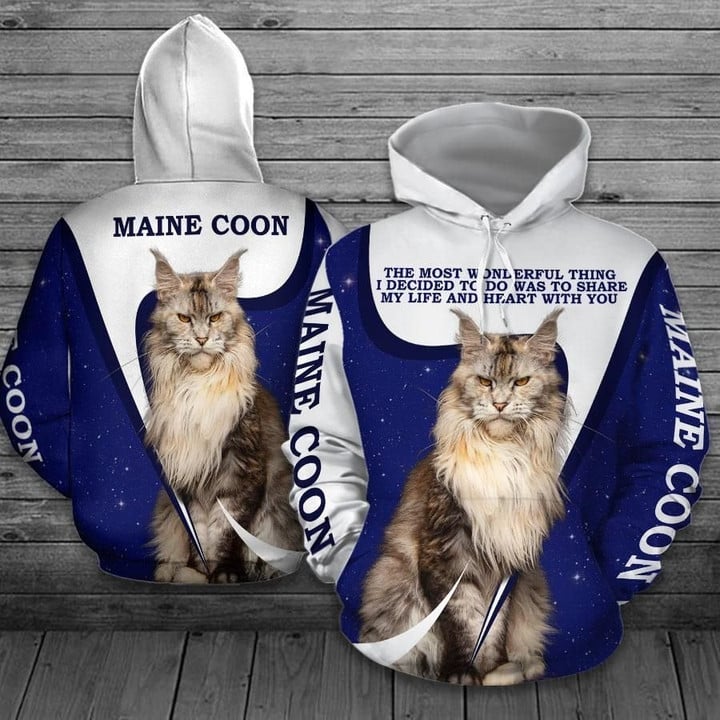 Maine Coon Cat Hoodie Bt07