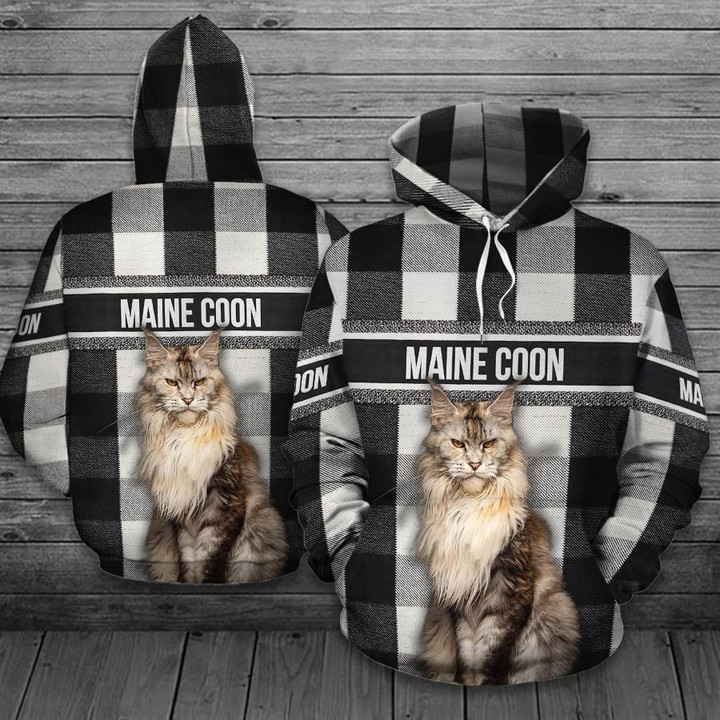 Maine Coon Cat Hoodie Bt12