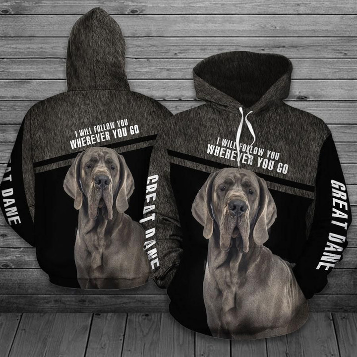 Great Dane Wherever You Go Pullover Unisex Hoodie Bt05