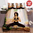 Personalized Yoga Black Girl Africa American Woman Cotton Bed Sheets Duvet Cover Bedding Sets