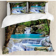 Beautiful Waterfall Scenery Printed Bedding Set Bedroom Decor