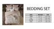 Satin Stripe White Bedding Set 