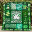 Bc- I Had The Right To Remain Silent But Being Irish I Didn'T Have The Ability Quilt Blanket Th0807
