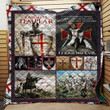 Knight Of Templar Quilt Blanket B Design By Exrain