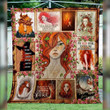 My Red Hair Gives Me Superpowers - Redhead Girl Premium Quilt Blanket Size Throw, Twin, Queen, King, Super King