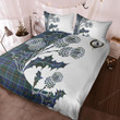 MacInnes Tartan Crest Bedding Set - Thistle Style