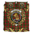 MacGregor of Balquidder Tartan Crest Bedding Set - Golden Thistle Style