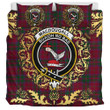 MacDougall 05 Tartan Crest Bedding Set - Golden Thistle Style