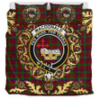 MacDonald of Aird and Valley Tartan Crest Bedding Set - Golden Thistle Style