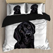 A Black Labrador Retriever Bedding Set (Duvet Cover & Pillow Cases)