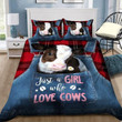 Just A Girl Who Love Cows Duvet Quilt Bedding Set