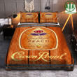 Whiskey Crown Royal Peach barrel Quilt Bedding Set