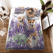 NEW Corgi Lavender Quilt Bedding Set