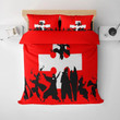 Fire Force Cross Style Cast Embossed Fire Force Bedding
