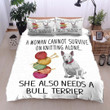 Bull Terrier Knitting Nt070924B Bedding Sets
