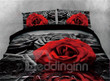 Red Rose And Water Black Gs-Cl-Ml2510 Bedding Set