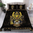 Ancient Egyptian God Black Polyester Bedding Set Xxsp