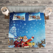 Santa Claus Riding Tnc Bedding Setmf