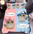 Owl Girl Boy Bedding Set Tdcsw