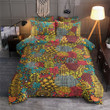 Flowers And Bees Colorful Bedding Set All Over Prints